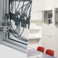 Wartungsklappen gekonnt versteckt