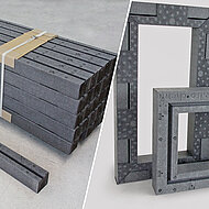 Projektbezogene Vorkonfektionierung von Vorwandmontagesystem