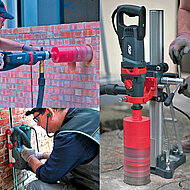 Das passende Gerät für Nass- und Trockenbohrungen