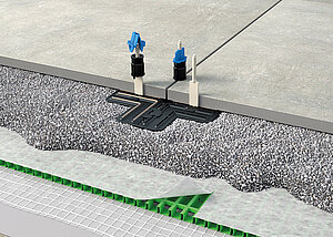 Sicherer Halt f&uuml;r lose verlegte Terrassenplatten