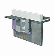 Druckwasserdichter Betonlichtschacht für ein trockenes Untergeschoss