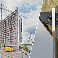 Horizontale Brandsperre aus Steinwolle als Alternative zu Stahlblech