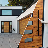 Haustüren und Garagentore: Modernes Design im Partner-Look 