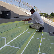 GUTJAHR Systemtechnik: Aufwendige Treppensanierung mit komplexem Entwässerungssystem