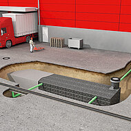 Otto Graf: Mega-Retentionsanlage aus Rezyklaten