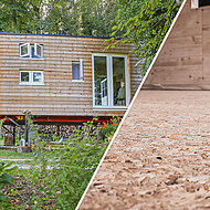 Bewusster leben im Tiny House mit wohngesunden Holzwerkstoffen