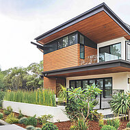 Nachhaltige Fassadenpaneele aus recycleten Wertstoffen