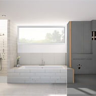 CO2-optimierte Bauplatte für die Badgestaltung