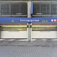 Städtische Parkgaragen mit  bislang 28 Parksystemtoren ausgerüstet