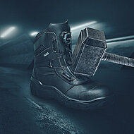 Sicherheitsstiefel mit Fersendämpfung und Fußklimatechnologie