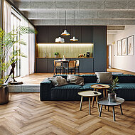 Ewifoam: Fischgr&auml;t-Muster in zehn verschiedenen Eichent&ouml;nen