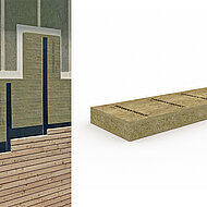 Brand- und Wärmeschutz mit Steinwolle im Holzbau