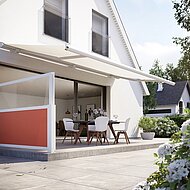 markilux: Verstellbares Flächenelement für mehr Privatsphäre und Windschutz