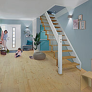 Massive Holzböden mit spezieller Oberflächenbehandlung