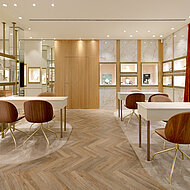 Hochwertiger Designboden für exklusives Juweliergeschäft