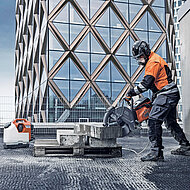 Effektiver Schutz für Arbeiten mit handgeführten Trennschleifern