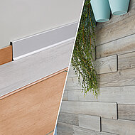 Alte Sockelleiste elegant versteckt