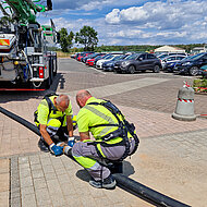 Exoskelett bietet Unterstützung für die Baubranche