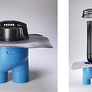 Neuer Kombi-Gully fürs Flachdach in zwei Varianten