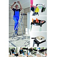 Krause-Stehleiter mit MultiGrip-System