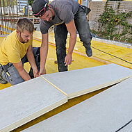 Puren: Neue hoch effiziente Decken- und Tiefgaragendämmung