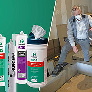 Ein Klebstoff für eine verbesserte Trittschallübertragung