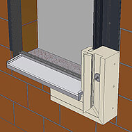 Vorgefertigte Zarge erleichtert Montage und vermeidet Wärmebrücken