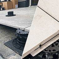 Lose Verlegung mit exaktem Höhenausgleich