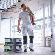 Konservierungsmittelfreie Innenfarbe für homogene Oberflächen