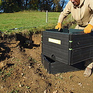 Kabel und Rohre in Grünanlagen jederzeit zugänglich 