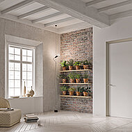 Eclisse: Wandbündige Tür mit designstarker Türzarge