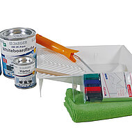 Paul Jaeger: Praktisches Zubehör und ein Probeset für die Whiteboardfarbe