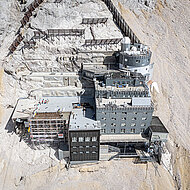 Betonbauarbeiten in extremer H&ouml;he