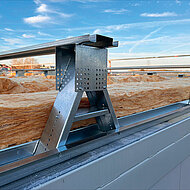 Stahl-Leichtbau-Unterkonstruktion f&uuml;r Metalld&auml;cher