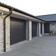 Stahldachrinnen mit mattem Finish