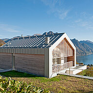 Blaugraues Titanzink im Einklang mit der Natur