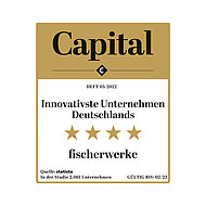 fischer als innovativstes Unternehmen Deutschlands doppelt ausgezeichnet 