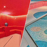 Eins mit der Natur: Fliesen in Konstanzer Schwaketenbad setzen harmonische Akzente 