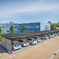 Solarcarport für unterschiedliche Größen 