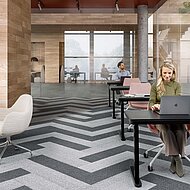 Tarkett: Mit den neuen DESSO AirMaster® Teppichplanken steht die Gesundheit der Mitarbeiter im Büro an erster Stelle