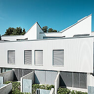 Alu-Fassaden  in Wellen- und Zackenform