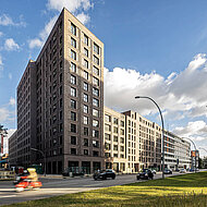 Klinkerfassade mit ausgeprägtem Farbenspiel