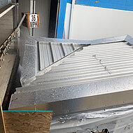 Sturmsicheres Stehfalzdach