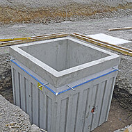 Spezialist für Betonfertigteile revolutioniert den Einbau von Pumpensümpfen