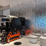 Reflektierende Oberfl&auml;chen schaffen Atmosph&auml;re