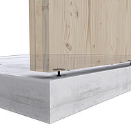 Exakte Justierung von Holzbauelementen