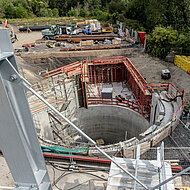 Neue Fernwärmeleitung unterhalb des Altrheins