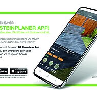 Mit der AR Steinplaner App von EHL die richtigen Pflastersteine, Terrassenplatten und Mauern finden