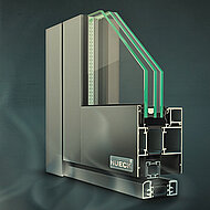 Hueck: Rauchschutztür mit CE-Zeichen für die Außenanwendung