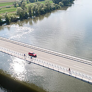 Leichtbeton ermöglicht Brückenerweiterung um Rad- und Gehweg 